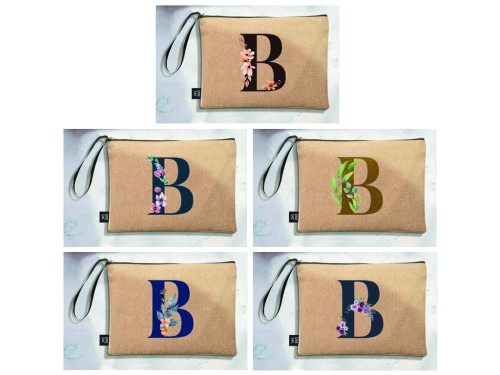 Sac à main Lettre B (Modèles variés) (25 × 18 × 1 cm)
